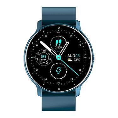 Imagem de Case Mini Bag Estojo Portátil + Smartwatch Zwear Zl02d Tela 1.3 pol. Azul