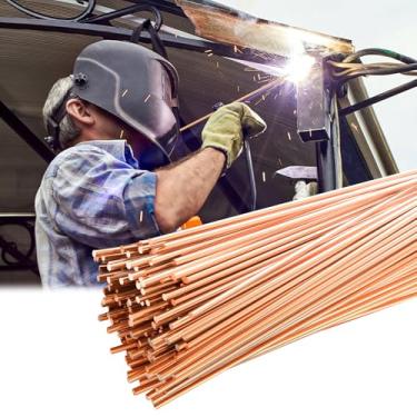 Imagem de UNIFAMILY Haste de soldadura TIG de 500 g ER70S-6, 3/81.3 cm x 40.6 cm hastes de soldadura TIG, haste de enchimento de soldagem TIG de aço carbono, baixa resistência à corrosão, acessórios de