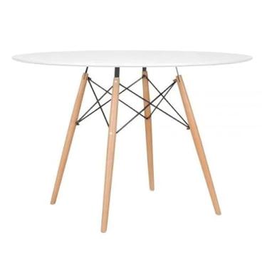 Imagem de Mesa de Jantar Redonda Eames Eiffel 120cm Branca