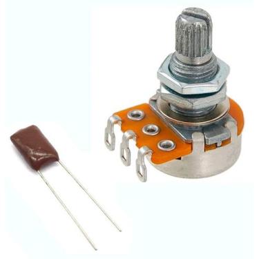 Imagem de kit potenciômetro SPIRIT B500K + capacitor 0.022uF humbucker - ALP