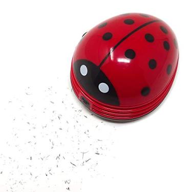 Imagem de Honbay Ladybug Shaped Portable Corner Desk Vacuum Cleaner Mini Cute Vacuum Cleaner Dust Sweeper