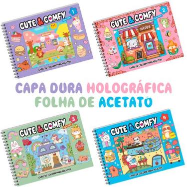 Imagem de Kit 4 Livros De Colorir Cute & Comfy Super Extra Edição 1, 2, 3, 4 Bob