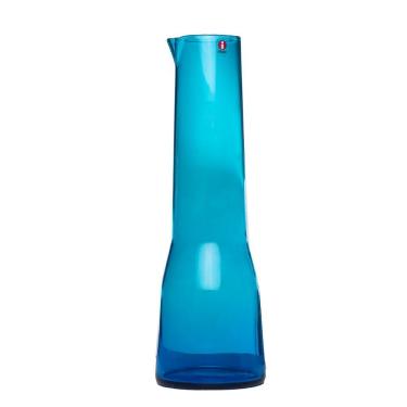 Imagem de Decanter Jarro Alto Vinho Suco Azul Turquesa 1 Litro Iittala