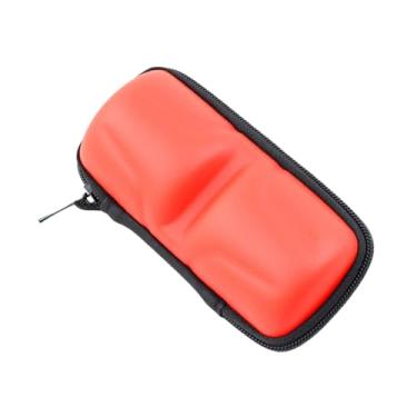 Imagem de rockible Estojo para carretel de pesca, bolsa para carretel de pesca, proteção de esponja EVA, caixa à prova d'água, capa protetora para tambor, Vermelho