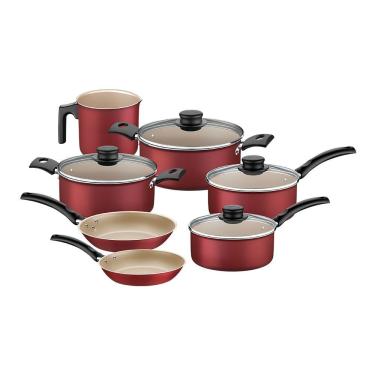 Imagem de Jogo De Panelas Tramontina Turim 20298764 Vermelho