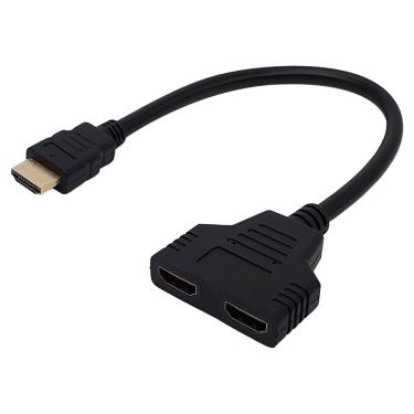 Imagem de Cabo Duplicador Hdmi X-cell, 1x Hdmi (macho) Para 2x Hdmi (fêmea), 30cm, Preto - Xc-sw3