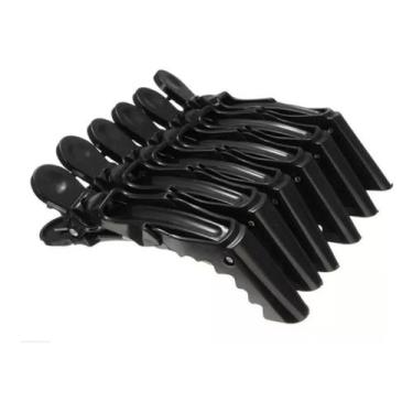 Imagem de 6 Unidades Presilha Prendedor De Cabelo Clips Tipo Bico De Pato Jacare