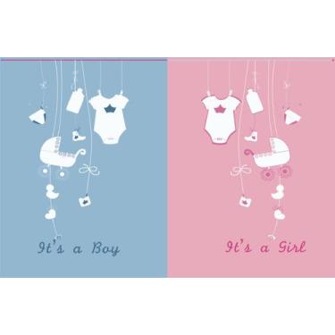 Imagem de Fundo Fotográfico Em Tecido Chá De Revelação 2,60X1,50 - Mix estilos