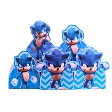 Imagem de Forminhas para Doces Tema Sonic — Decoração de Festa Infantil, Lembrancinha, Mesa de Doces Personalizada — Kit com 50 unidades