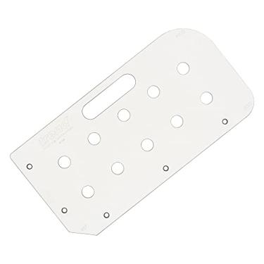 Imagem de Gabarito de roteamento de mesa multifuncional Tendência, bancadas estilo MFT, compatível com roteador de mergulho, material durável, raios de canto e corte de extremidade de 45 graus, MFT/JIG