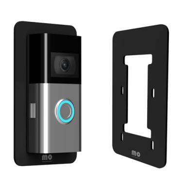 Imagem de Placa de parede compatível com RingDoorbell 1/2/3/4 2ª geração e 3 Plus acabamento fosco plástico Perspex resistente