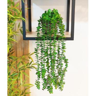 Imagem de Arranjo com vaso planta folhagem verde pendentes trepadeiras folhas ar