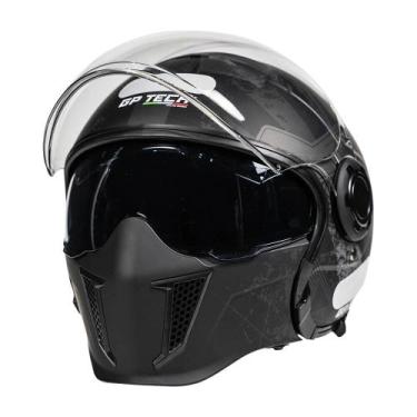 Imagem de Capacete Moto Gp Tech Zoom Camuflado Gold Preto Cinza Aberto, 60/l