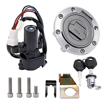 Imagem de Newnessai Interruptor de ignição de motocicleta Tampa do tanque de combustível com chave, substituição para substituição para Yamaha MT-03 YZF-R1 XJ6 FJ09 FZ09 FZ07 FJ13 FZ8 FZ6 FZ1