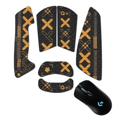 Imagem de NOUKAJU Fita aderente para mouse com cobertura total para Logitech G703/G403/G603 mouse para jogos, fita antiderrapante para mouse, kit de atualização de mouse profissional pré-cortado resistente ao
