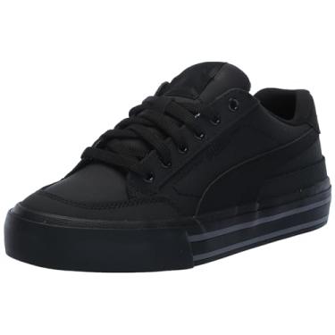 Imagem de PUMA Tênis unissex infantil clássico Vulc, Puma Preto-puma preto e cinza escuro, 6 Big Kid
