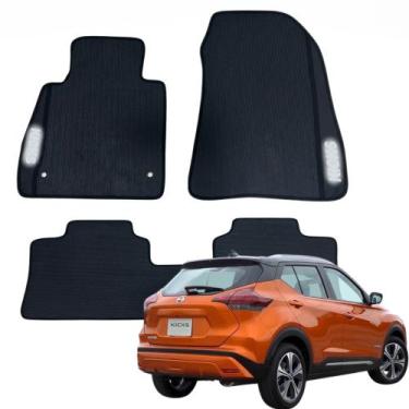 Imagem de Kit Completo 3 Peças Tapete Automotivos Específico Nissan Kicks 2016 a