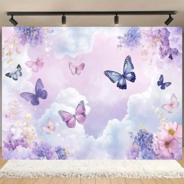 Imagem de Painel de festa infantil decorativo de Borboleta - Shopp do Adesivo, M