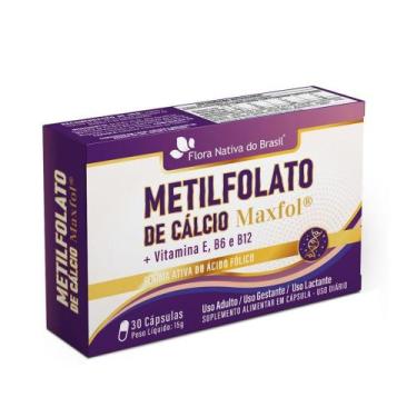 Imagem de Metilfolato de Cálcio Maxfol + Vitaminas E B6 e B12 30 Capsulas - Flor