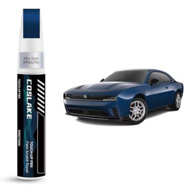 Imagem de COSLAKE Tinta de retoque de carro (After Dark(PPS/LPS)) para Dodge, kit de reparo de arranhões de pintura de carro, solução rápida e fácil de reparar, caneta removedor de arranhões com 2