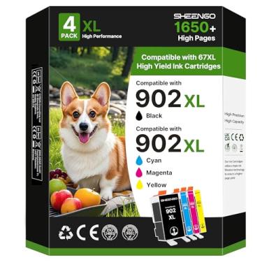 Imagem de Cartuchos de tinta 902XL para impressoras HP compatíveis com cartuchos de tinta HP 902 902 HP902 XL para OfficeJet Pro 6978 6968 6974 6975 6960 Officejet 6951 6954 6956 6958 pacote com 4 últimos chips