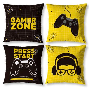 Imagem de Kit 3 Almofadas Cheias Infantil Menino para Quarto Estampas Digitais 4