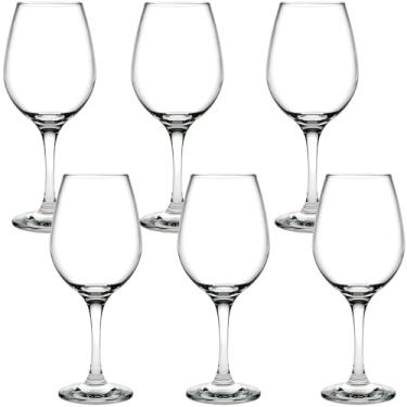 Imagem de Jogo com 6 Taças de Vinho em Cristal Veneza (350ml | Cristal Titânio)