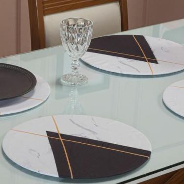 Imagem de Capa de Sousplat Avulso Sala Jantar 35cm Redondo Sem Base Mdf - Enxova