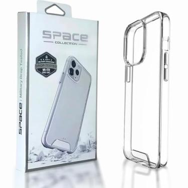 Imagem de Capa Case Capinha Transparente Anti Impacto Space Para iPhone 16, 15, 14, 13 Pro Max, TPU Silicone (13 PRO MAX)