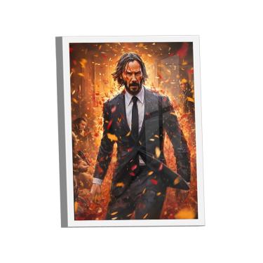 Imagem de Quadro Decorativo John Wick Orange