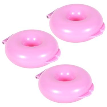 Imagem de 3 peças de molde de bolo e donut redondo premium ABS fácil de limpar multifuncional molde pop de bolo para fazer pirulito de biscoito de chocolate