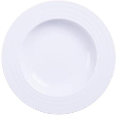Imagem de Prato Fundo Branco 23cm em Porcelana Vibrare Tramontina Avulso Mesa De Jantar