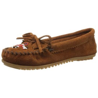 Imagem de Minnetonka Thunderbird II Mocassin Feminino, Camurça marrom, 6.5