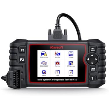 Imagem de iCarsoft Scanner OBD2 bidirecional MB V3.0-D para Mercedes/Sprinter/Smart 35+ reinicializações, testes de bateria/atuação, VIN automático, escaneamento completo do sistema