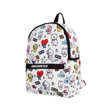 Imagem de Mochila de Costa Branca Escolar Personagens BT21 K Pop - MINISO