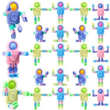 Imagem de Robô Fidget Spinners Hanaive transformável, 24 unidades para crianças