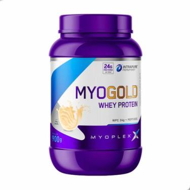 Imagem de Myo Gold Whey Protein Premium Pote 900g Myoplex, Baunilha