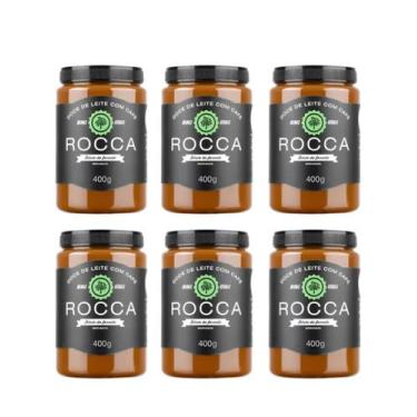 Imagem de Kit 06 Uniddes Doce De Leite Rocca Tradicional C/café Pote 400g