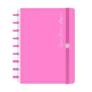 Imagem de Caderno de Disco Inteligente Personalizado Iscool M Solid Colors Rosa Primavera