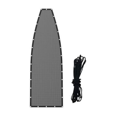 Imagem de simhoa Tecido de substituição para cadeira suspensa com cabo de 39 pés, proteção solar, fácil instalação, pano de reparo para cadeira de jardim, Cinza Profundo