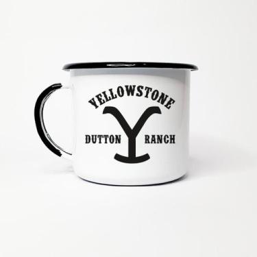 Imagem de Caneca Esmaltada Yellowsto Dutton Ranch  160ml ou 370ml  Várias Cores 