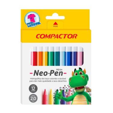 Imagem de Caneta hidrografica neo pen mirim 12 cores - compactor