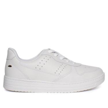 Imagem de Tênis Feminino Dakota Casual de Couro Branco, Branco, 36