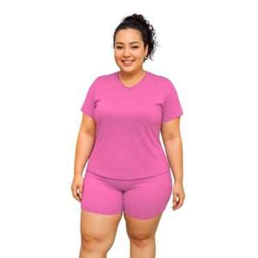 Imagem de Camiseta Feminina Manga Curta Dryfit Fitness Academia Plus Size - Ast 