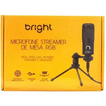 Imagem de Microfone De Mesa Bright Streamer Rgb