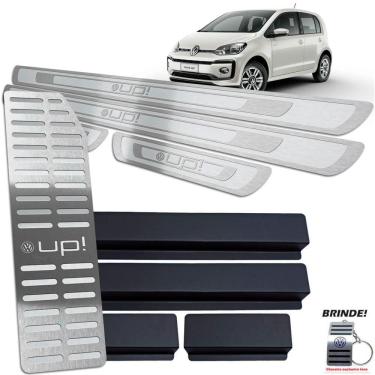 Imagem de Soleiras + Descanso de Pé Up 2014 A 2020 Prata Alto Relevo