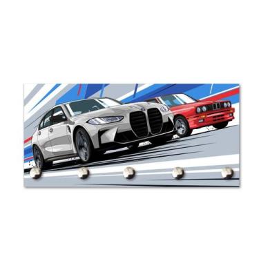 Imagem de Porta chaves decorativo de parede - Bmw - Visaoled
