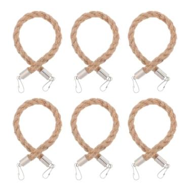 Imagem de Ipetboom 6 alças de pote de pedreiro - cabo de corda de cânhamo para potes de conserva de boca larga, perfeito para organização de cozinha e atividades ao ar livre