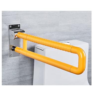 Imagem de Barras de apoio dobráveis para banheiro, alça de segurança, corrimãos para deficientes, barras de apoio para trilhos de vaso sanitário, alça segura para chuveiro, aço inoxidável, trilho auxiliar de