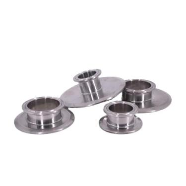 Imagem de 1 peça 3.8 cm 5.1 cm 6.3 cm 7.6 cm 8.9 cm 10.2 cm Tri Clamp Reducer Short Flange OD End Cap Reducing SUS 304 Aço Inoxidável Home Brew Beer (119 mm-64 mm)